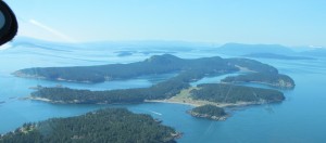 Stuart Island from the air